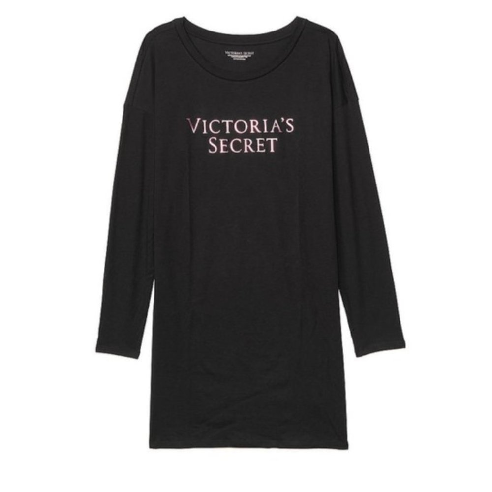 VS Cotton Long Scoop-neck Sleepshirt‎ Logo